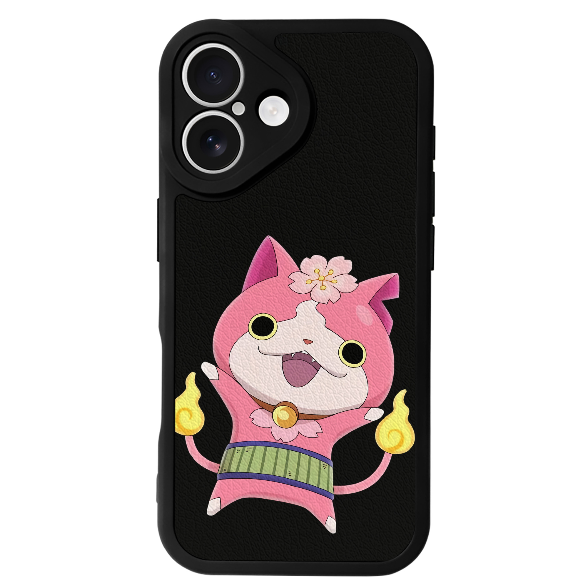（画像用） 妖怪ウォッチ Yo-kai Watch 【iPhone 16シリーズ対応】シリコンスマホケース（レザー調） 材質：シリコン